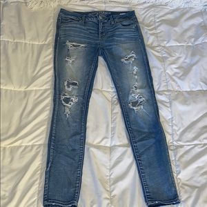 AE mid rise ripped jeans